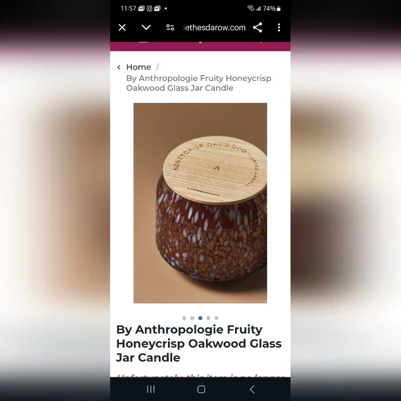 Fruity Honeycrisp Oakwood Glass Jar Candle - Picture 8 of 11